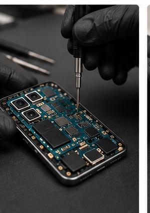Reparatur am Smartphone